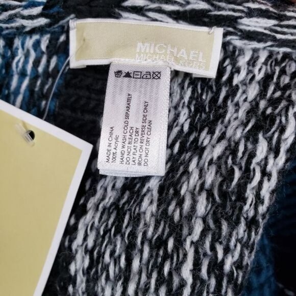 Michael Kors stripe stud embellished fringe scarf‎ - Picture 2 of 9